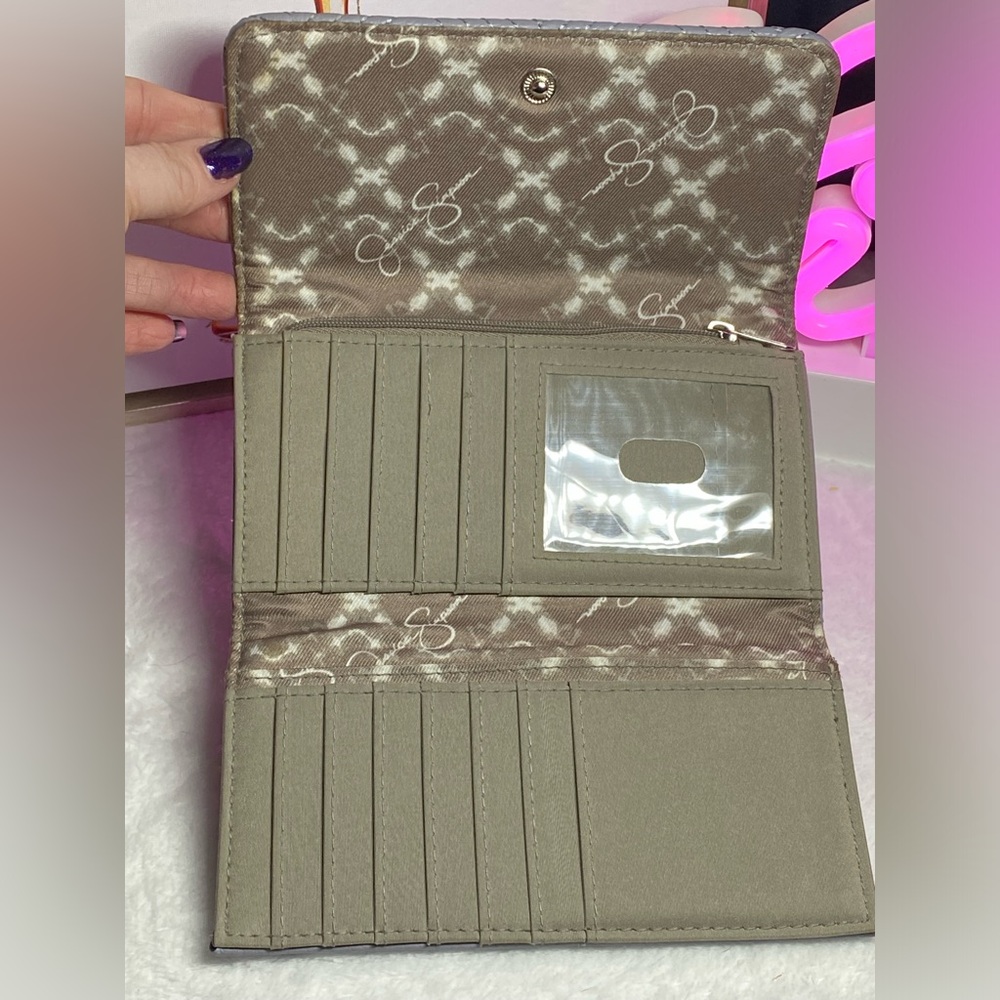 EUC Jessica Simpson Long Wallet-Gray - Picture 3 of 4